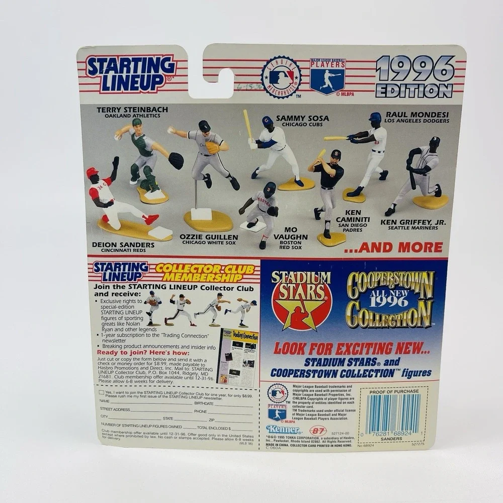 1996 Starting Lineup Deion Sanders San Francisco Giants Kenner Sports Figure